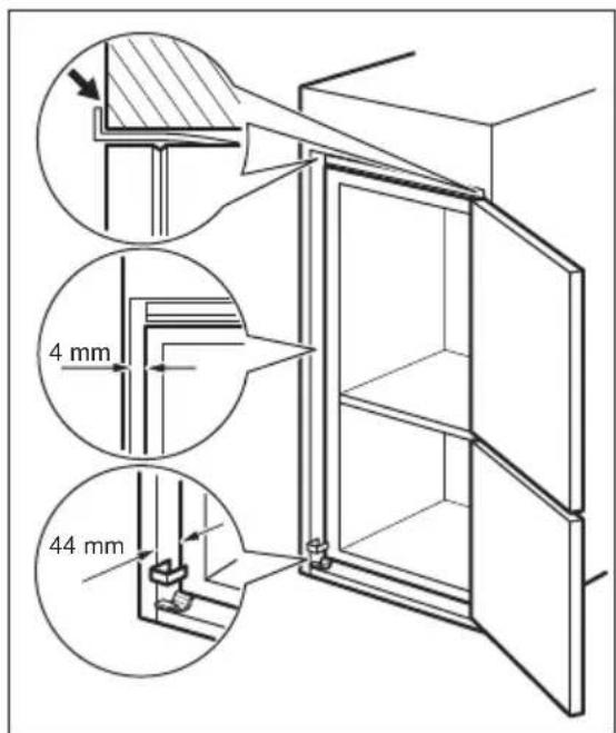JUNO JCU15810S5 - Installing the appliance - 4