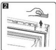 HISENSE RB468N4EC2 - Bevestig de handgreep met despeciale schroeven in de plastic zak. Eninstalleerervolgens dehandgreepkap. Het omkeren van de deur - 4