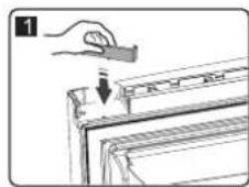HISENSE RB468N4EC2 - Bevestig de handgreep met despeciale schroeven in de plastic zak. Eninstalleerervolgens dehandgreepkap. Het omkeren van de deur - 21