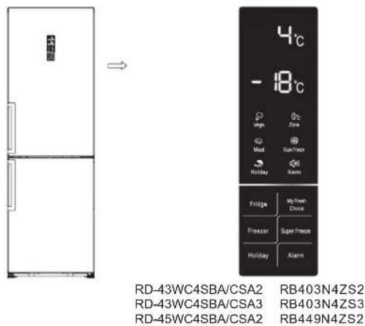 HISENSE RB468N4EC2 - Display controls - 1