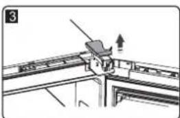 HISENSE RB468N4EC2 - Bevestig de handgreep met despeciale schroeven in de plastic zak. Eninstalleerervolgens dehandgreepkap. Het omkeren van de deur - 5