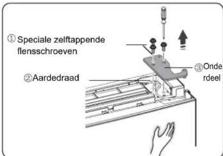 HISENSE RB468N4EC2 - Bevestig de handgreep met despeciale schroeven in de plastic zak. Eninstalleerervolgens dehandgreepkap. Het omkeren van de deur - 7