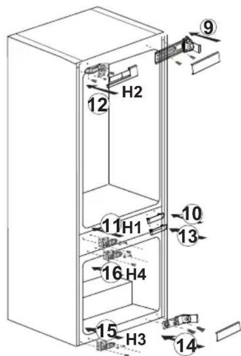 BLOMBERG BRFB 1052 FFBIN - Reversing the doors - 3
