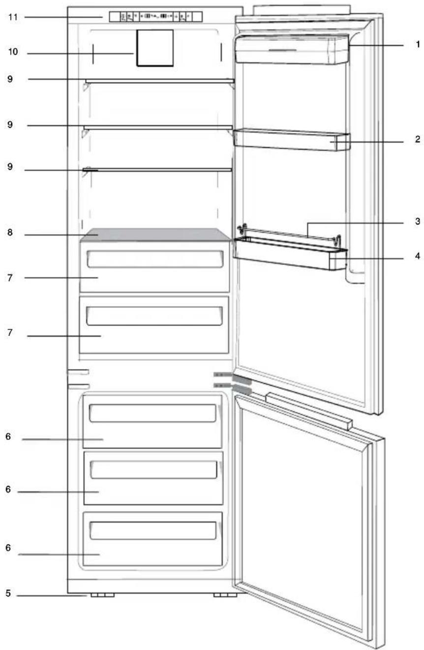 BLOMBERG BRFB 1051 FFBIN - Su frigorífico - 1