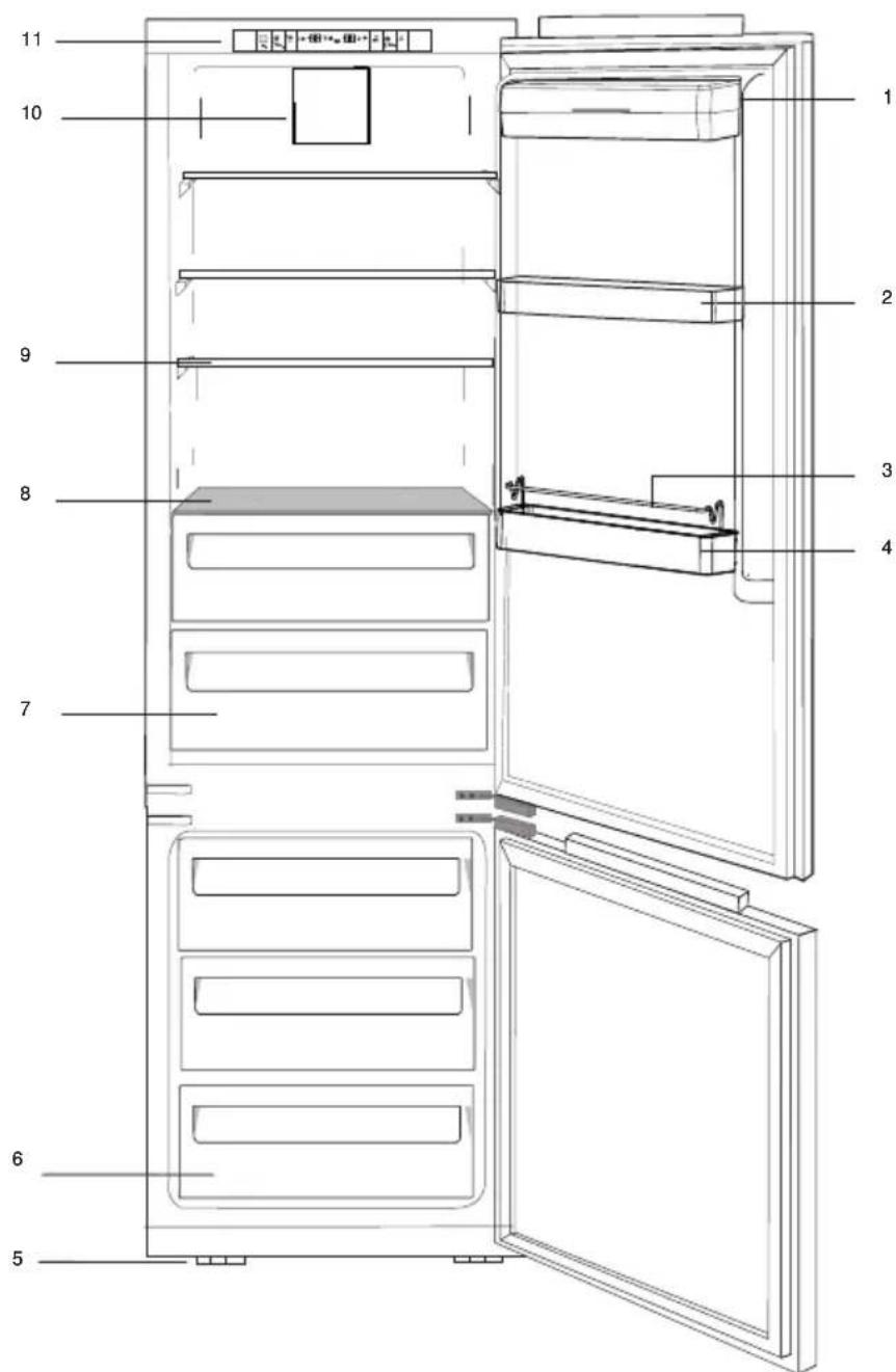 BLOMBERG BRFB 1050 FFBIN - Su frigorífico - 1