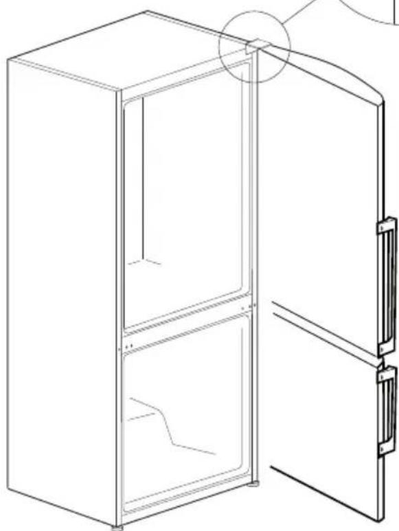 BLOMBERG BRFB 1042 SLN - Reversing the doors - 5
