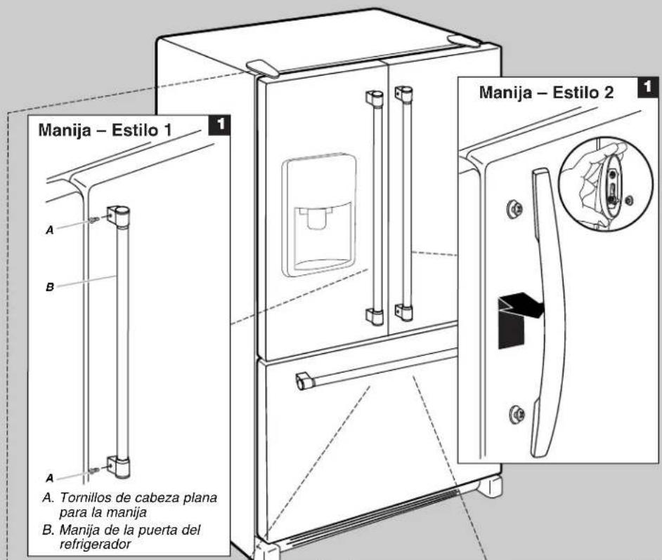 MAYTAG MFI2269FRB - Cómo qitar la puerta y volver a colocarla - 4