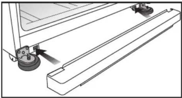 BLOMBERG KND 9861 XA++ - Installing the lower ventilation cover - 1