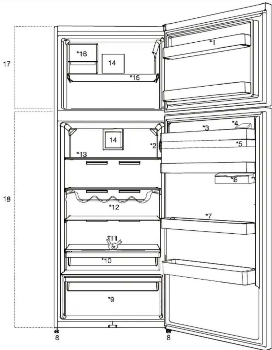 BLOMBERG BRFT 1522 SS - 2Votreréfrigérateur - 1