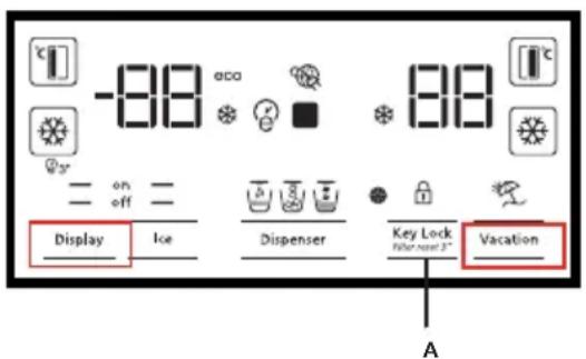 BLOMBERG BSBS 2230 SS - Activación de advertencia de cambio de filtro de agua - 1