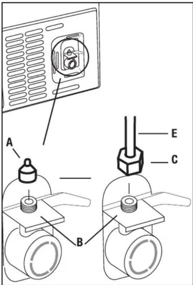 BLOMBERG BRFD 2650 SSN - Connexion du tuyau d'eau au Congélateur / réfrigérateur - 2