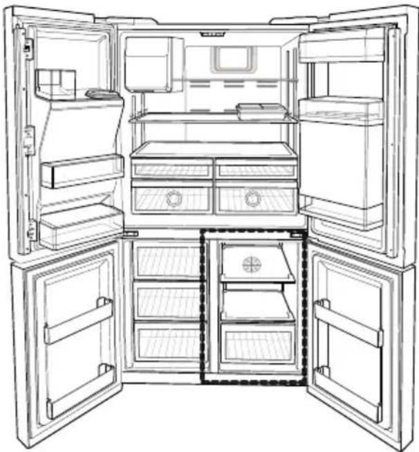 BLOMBERG BRFD 2650 SSN - Selección del modo de congelador - 2