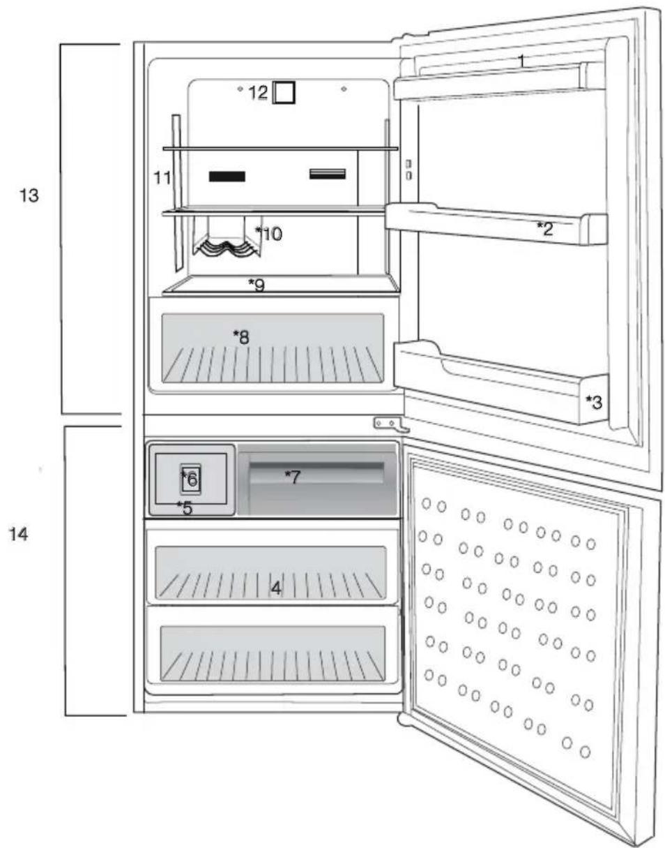 BLOMBERG BRFB 1822 WH - Réfrigérateur - 1