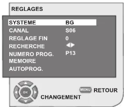OKI B32AHP - 6.4.2.1- Si vous connaissez déjà le numero de la chaine - 1