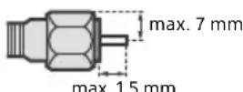 SONY Bravia KDL65W855C - Rekommendation för kontakten av F-typ - 1