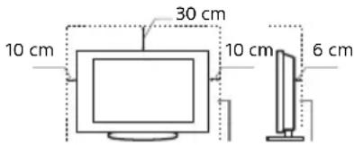 SONY Bravia KDL65W855C - Havalandırma - 2