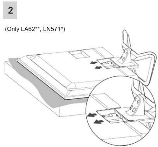 LG 42LN5700 - Attaching the stand - 2