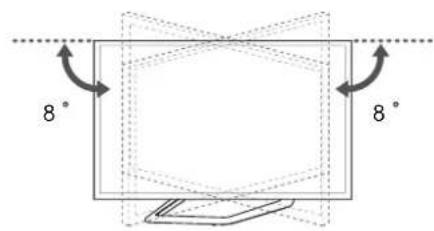 LG 42LN5700 - Ajustement de l'angle de la TV afin de trouver le meilleur angle de vue - 3