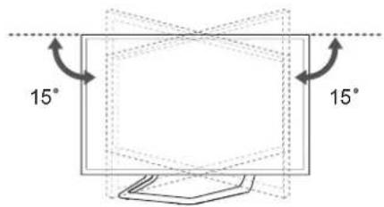 LG 42LN5700 - Ajustement de l'angle de la TV afin de trouver le meilleur angle de vue - 1