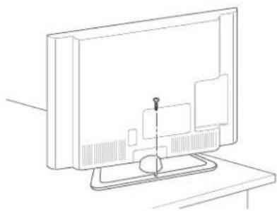 LG 42LN5700 - Securing the TV to a table - 1