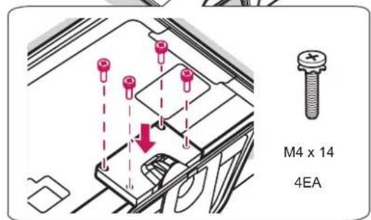 LG 42LN5700 - Attaching the stand - 13