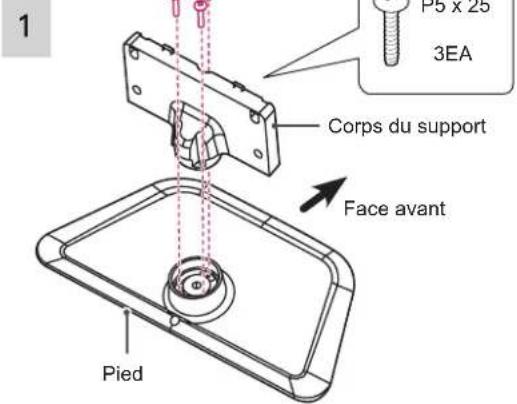 LG 42LN5700 - Fixation du support - 7