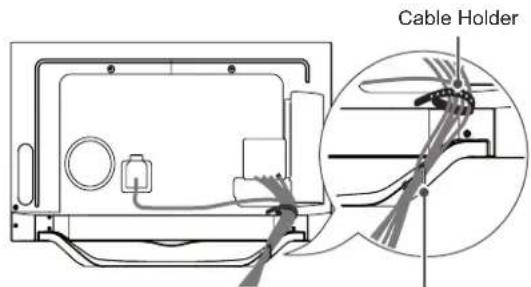 LG 42LN5700 - Tidying cables - 2