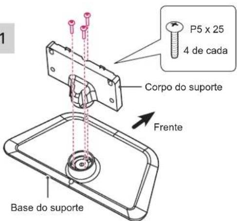 LG 42LN5700 - Fixar o suporte - 8
