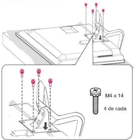 LG 42LN5700 - Fixar o suporte - 2