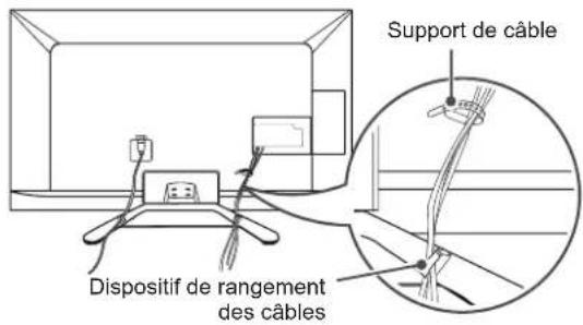 LG 42LN5700 - Organisation des câbles - 1