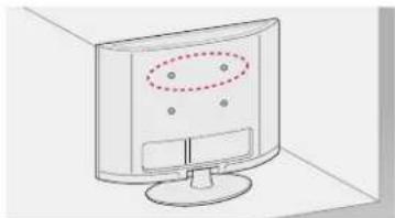 LG 42LN5700 - Securing the TV to a wall - 1