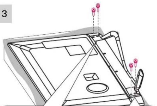 LG 42LN5700 - Fixar o suporte - 11