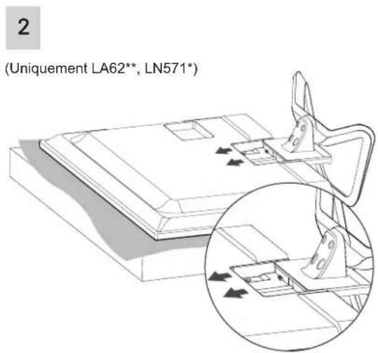 LG 42LN5700 - Fixation du support - 2