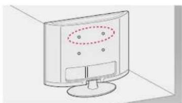 LG 42LN5700 - Fixation flable de la TV au mur - 1