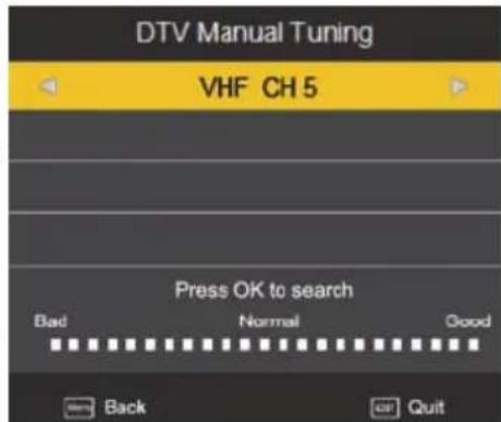 XORO HTC 2433 HD - Manuelle DVB-T Sendersuche - 1
