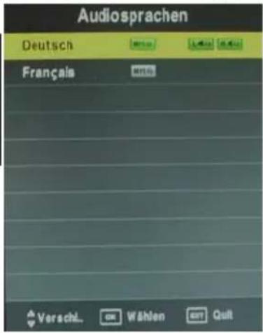 XORO HTC 2433 HD - Langue audio - 2