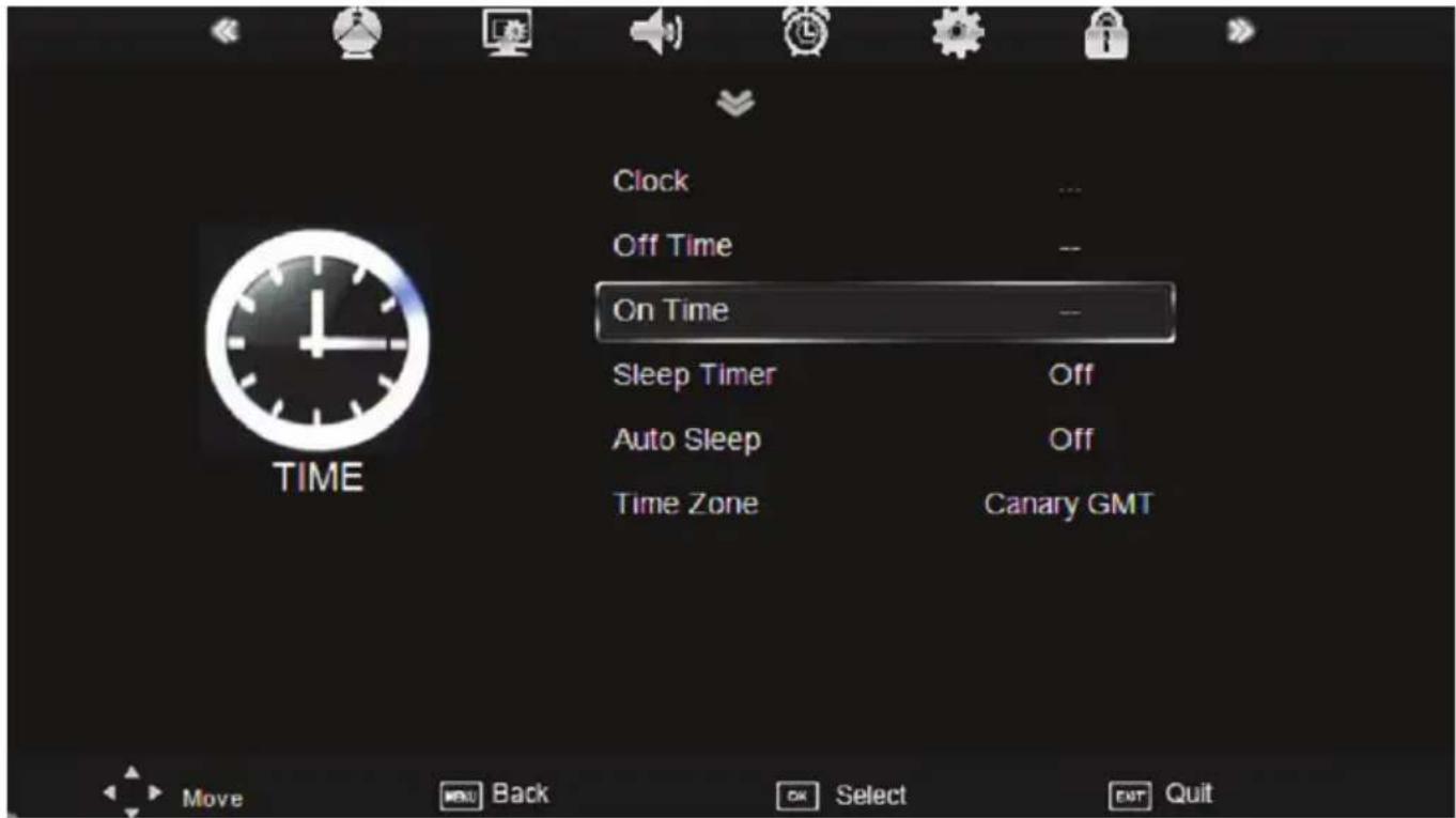 XORO HTC 2433 HD - Time setting - 1
