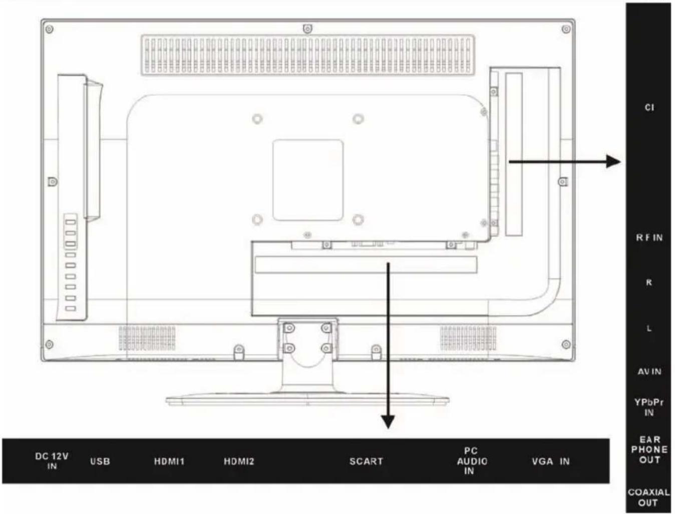 XORO HTC 2433 HD - Panneau arrête - 1