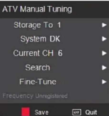 XORO HTC 2433 HD - Manuelle Analog TV Suchee - 1