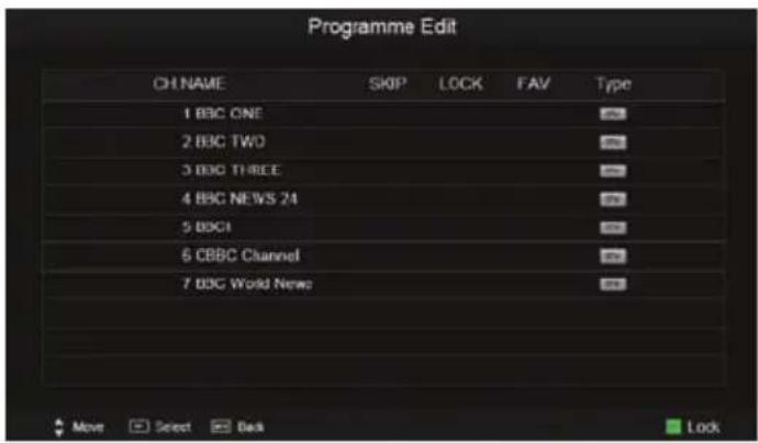 XORO HTC 2433 HD - Programme sperren - 1