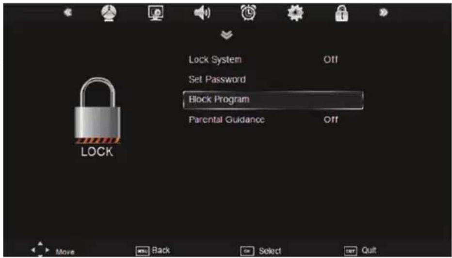 XORO HTC 2433 HD - Empfangsmenu sperren - 1