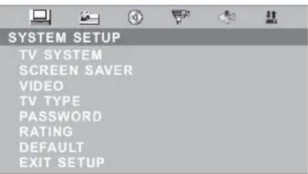 XORO HTC 1525D - Systemeinstellungen (SYSTEM SETUP) - 1