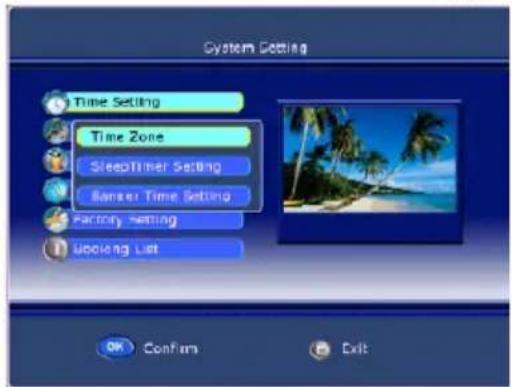 XORO HTC 1525D - Time zone - BpemeHHa 3oHa - 1