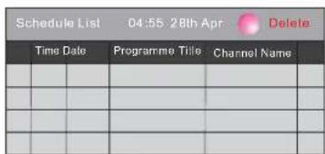 HAIER LET46C800HF - Schedule (Programme) - 1
