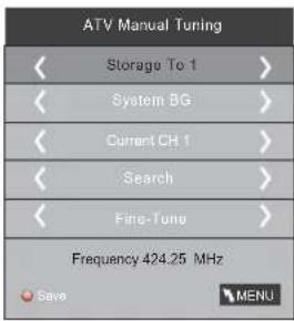 HAIER LET46C800HF - 3) Recherche manuelle de programmes analogiques (ATV) : - 1