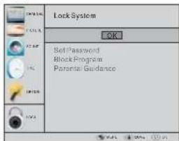 HAIER LET46C800HF - Menu Verrouillage - 1