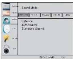 HAIER LET46C800HF - GELUID MENU - 1