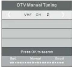 HAIER LET46C800HF - 2.1) Sintonización manual de DTV (DVB-T) - 2