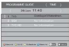 HAIER LET46C800HF - Menu EPG (Guide Électronique des Programmes) - 1
