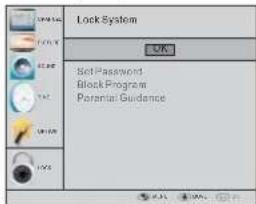 HAIER LET46C800HF - Menù blocco - 1